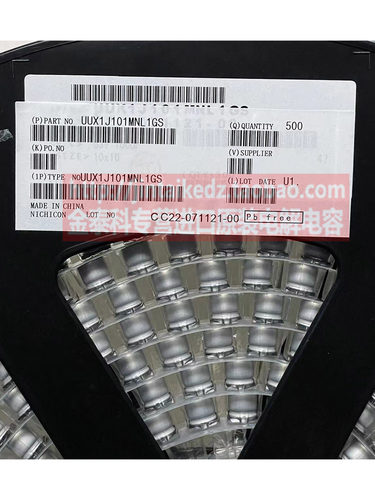 贴片电解电容25V35v63V100V 尼吉康 100UF 220UF 33UF UX系列 - 图1