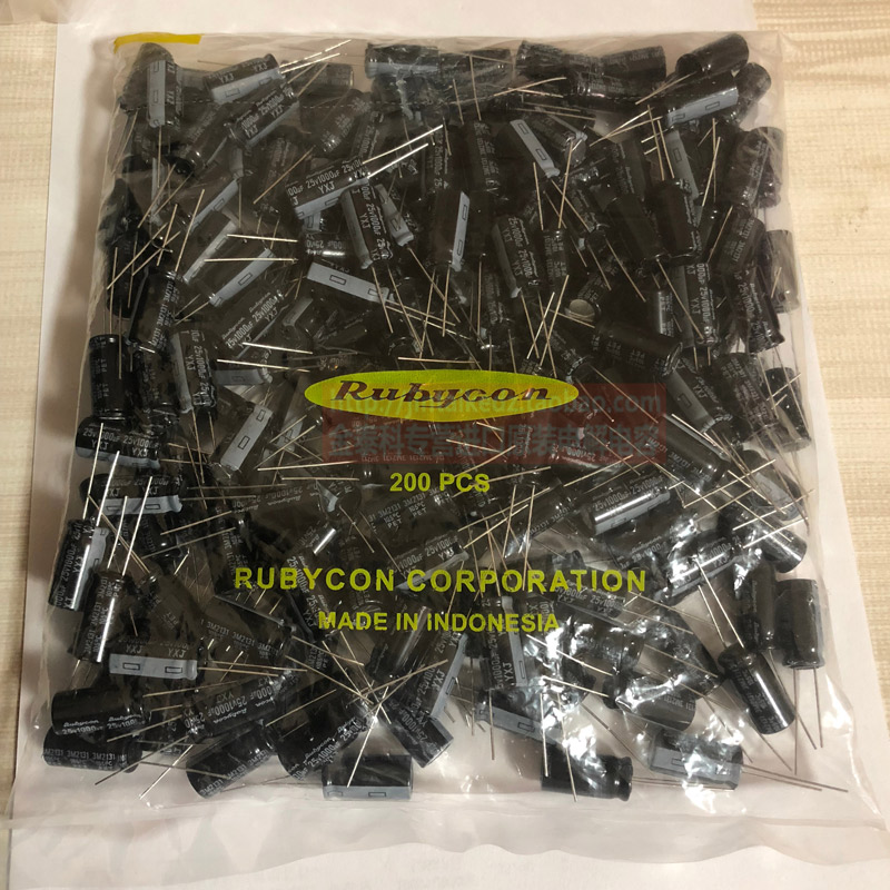 红宝石电解电容 25V1000UF 2200UF 3300UF 4700UF YXJ 高频低阻 - 图0