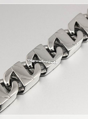 银色时尚风男士钛钢全新手链包邮