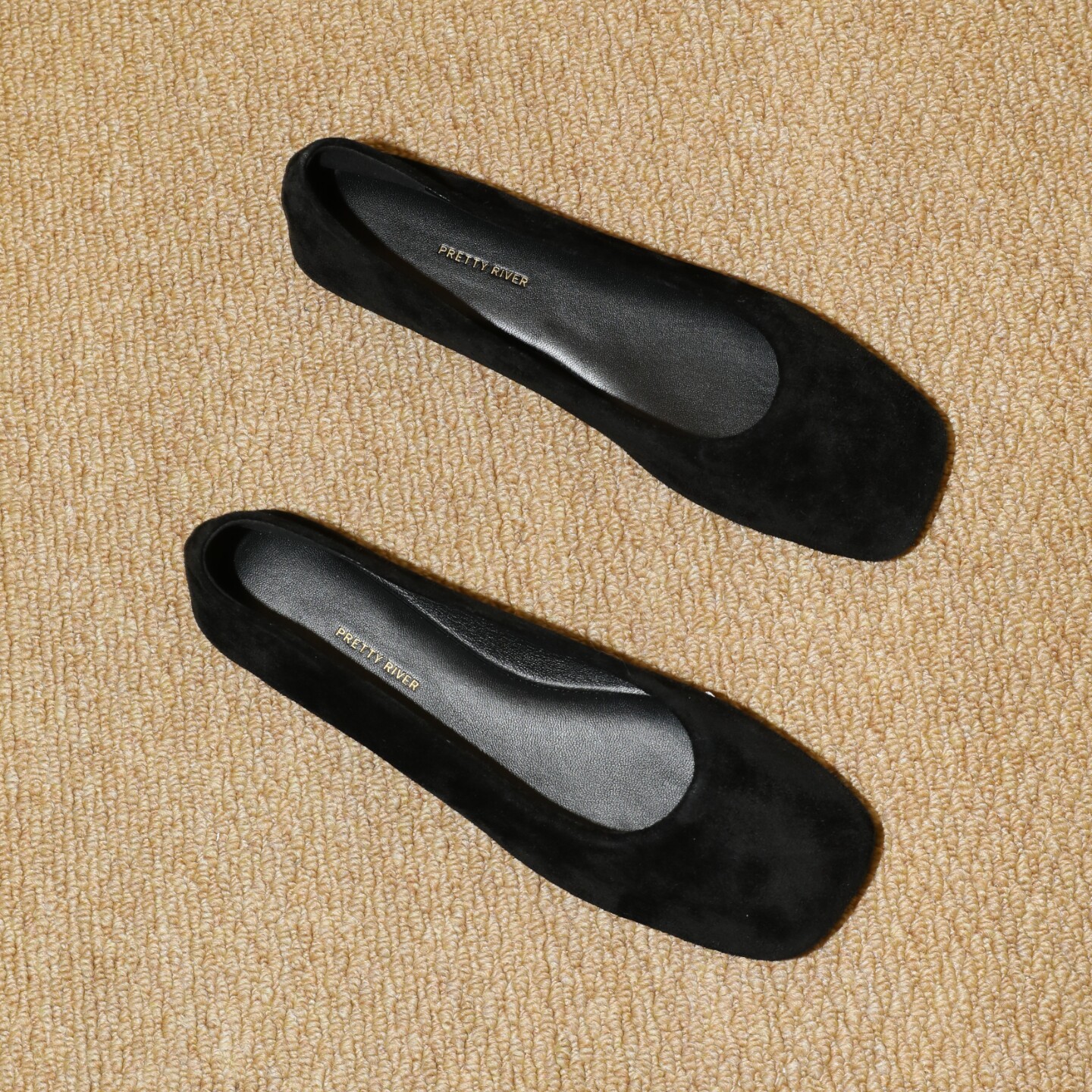 PrettyRiver法式牛反绒面玛丽珍鞋芭蕾单鞋女复古麂皮浅口平底鞋,淘宝优惠券,粉丝福利购,淘宝优惠卷