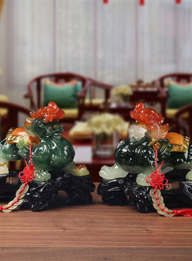 禾笙堂貔貅摆件办公室前台装饰品家居客厅玄关摆件店铺开业乔迁送