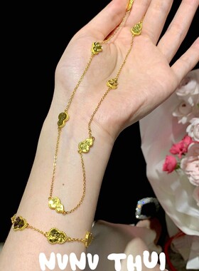 古法花丝碎冰冰葫芦点钻气质项链