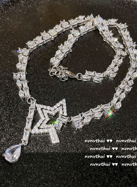 轻奢多层名媛水滴镶钻珍珠项链