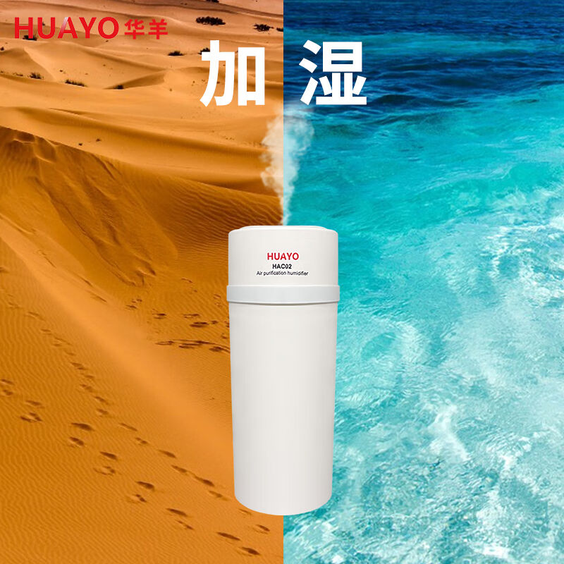 HUAYO家用办公室桌面加湿器车载负离子空气净化加湿一体机随车启 - 图1