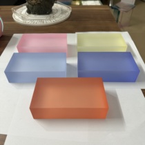 Color frosted acrylic jelly plate gradient color acrylic frosted light guide plate 15 20 20 40 40 50mm thick