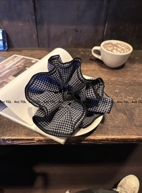 TGL【Rosy的兵】韩系高品 Rosy同款 格纹发圈