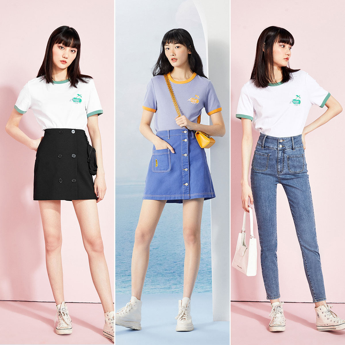 太平鸟短款t恤女2020夏装潮打底衫 太平鸟普埃拉T恤