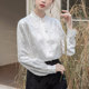 Nuevos tops de estilo chino, camisas con cuello levantado para mujer