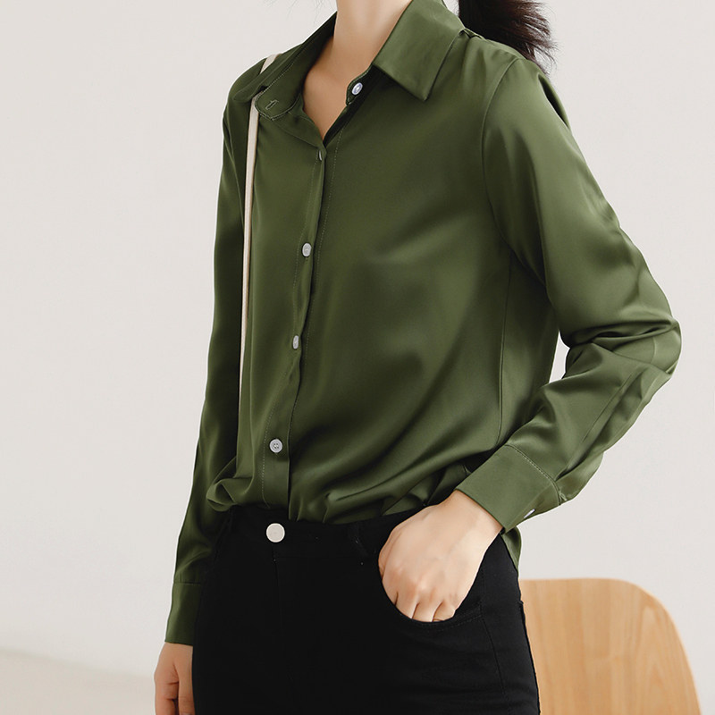 黑色女设计感小众百搭气质职业衬衫 堇眉衬衫