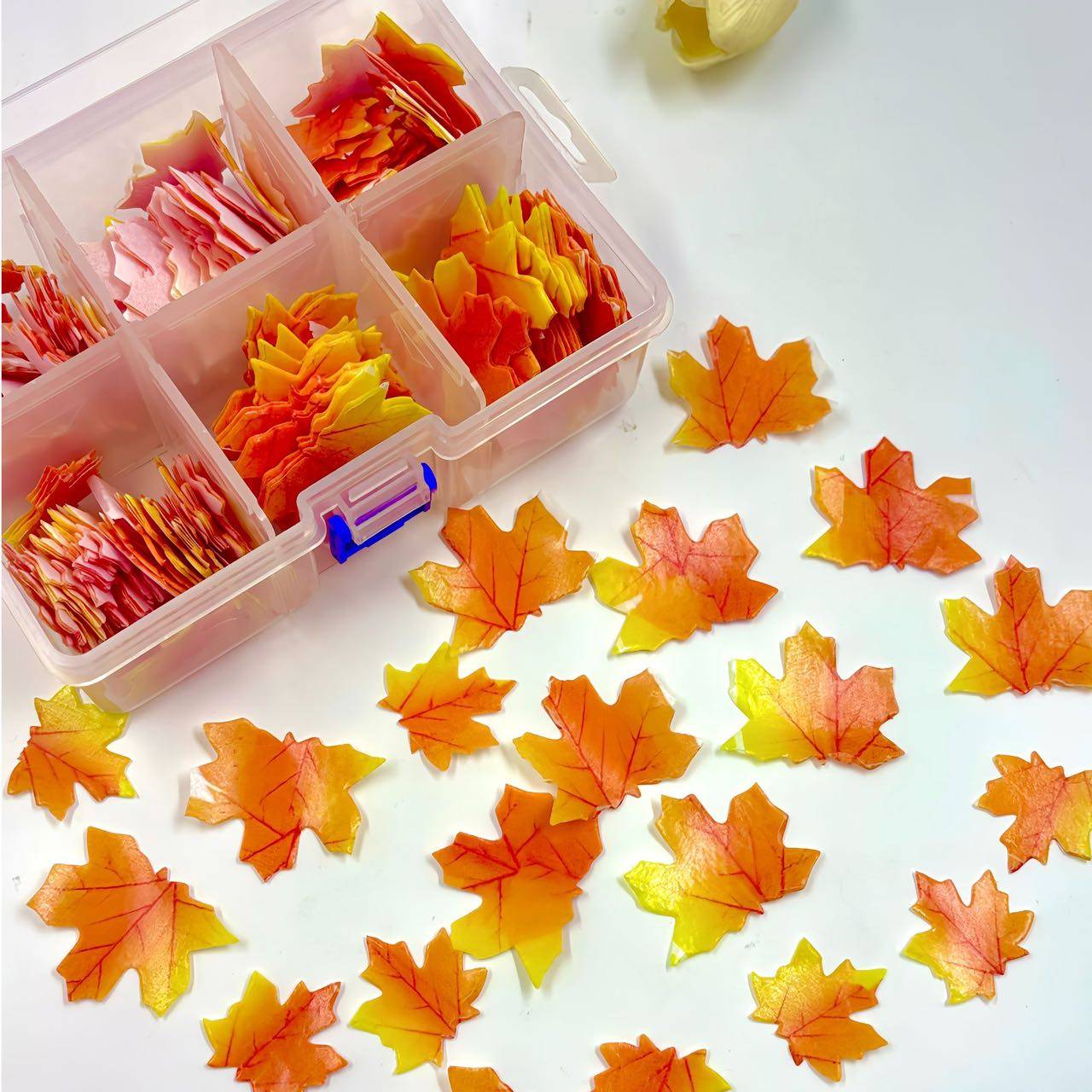 枫叶威化纸蛋糕装饰食用糯米纸蝴蝶蛋糕红色绿色黄色甜品烘焙装饰,淘宝优惠券,粉丝福利购,淘宝优惠卷