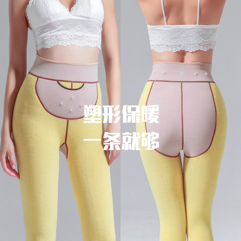 新款光腿神器享瘦火柴加绒暖暖袜 光腿神器打底裤