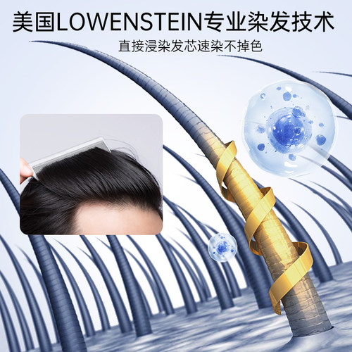 耐斯染发笔 566一次性遮盖白发神器补色黑发根棒植物梳持久不掉色 - 图3
