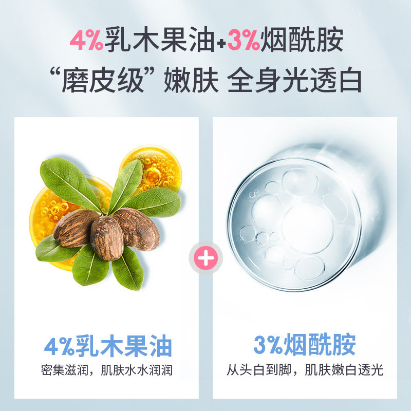 台湾去鸡皮疙瘩去角质全身磨砂膏 NICE海外身体磨砂