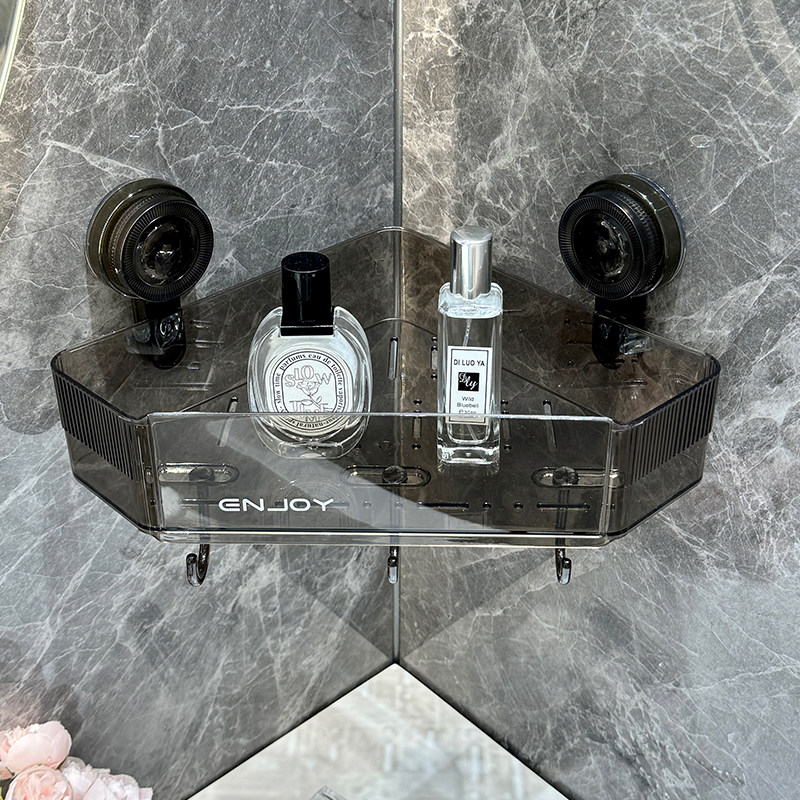 卫生间吸盘置物架浴室洗漱台壁挂护肤品收纳盒厕所墙上挂钩收纳架,淘宝优惠券,粉丝福利购,淘宝优惠卷