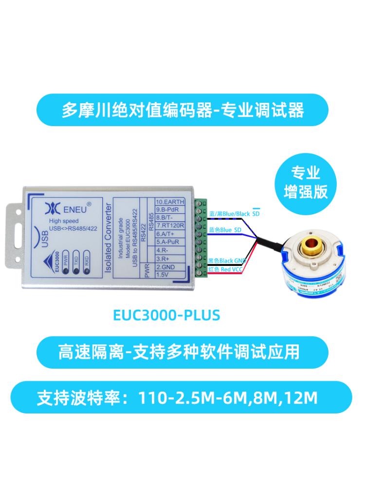 超高速隔离usb转rs485/422/232/TTL波特率达12M 多摩川编码器调试 - 图0