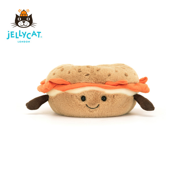 British Jellycat ມ່ວນ bagel plush toy ສະດວກສະບາຍ doll soft doll ງາມ doll ຂອງຂວັນວັນເກີດ
