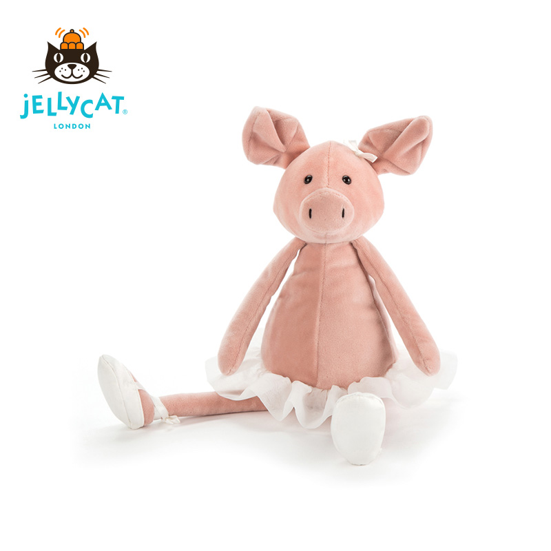 英国jELLYCAT跳舞达西小猪宝宝毛绒安抚玩具玩偶猪猪公仔