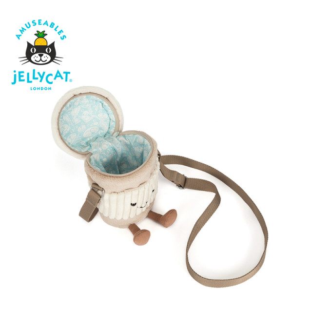 British Jellycat fun (Perco) coffee tumbler bag plush toy bag doll ຂອງຂວັນ