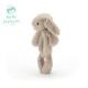 British Jellycat Shy Beige Bonnie Rabbit Rattle Baby Rattle Toy Soothing Baby accompanying Doll
