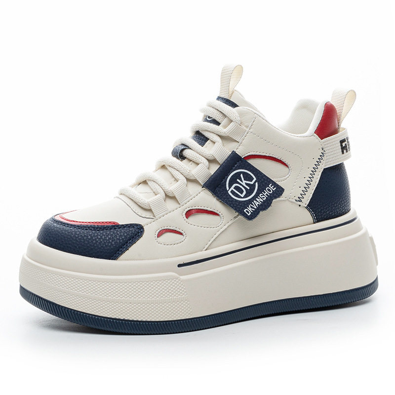 外贸尾货特价真皮厚底老爹鞋女秋冬百搭松糕休闲小白鞋加绒棉鞋潮,淘宝优惠券,粉丝福利购,淘宝优惠卷