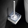 Wall-mounted 304 stainless steel toilet brush set, punch-free bathroom storage rack, bathroom toilet brush holder