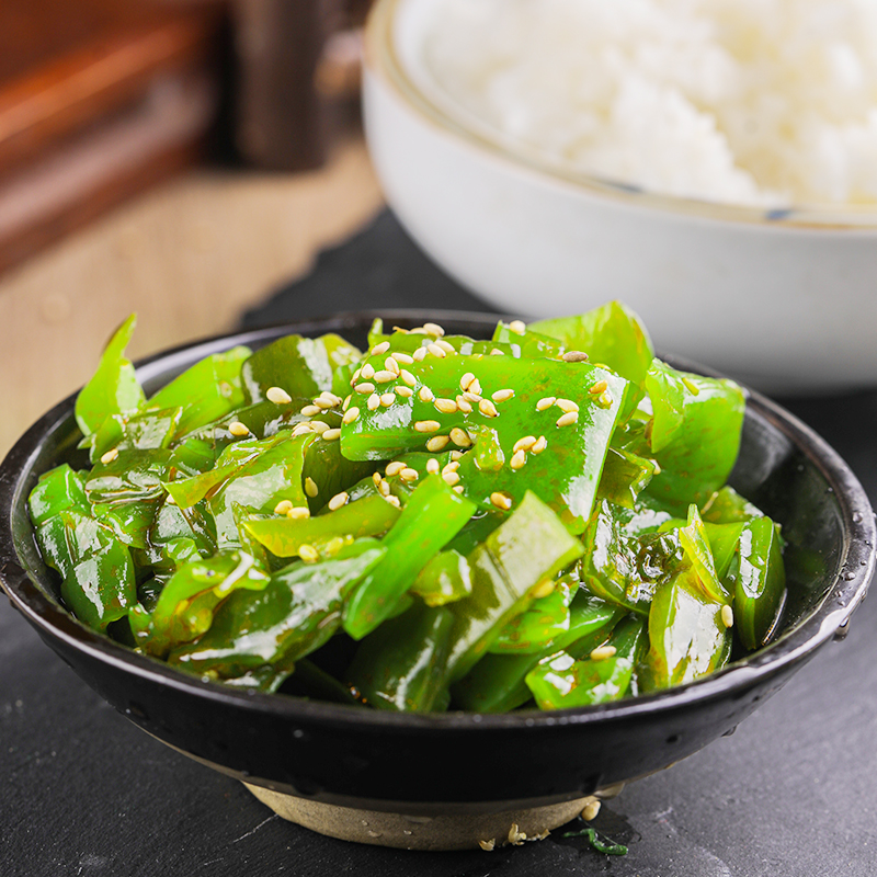 Yihai裙带菜丝梗段香辣即食海白菜酸甜芥末海藻沙拉凉拌海带亿海 - 图2