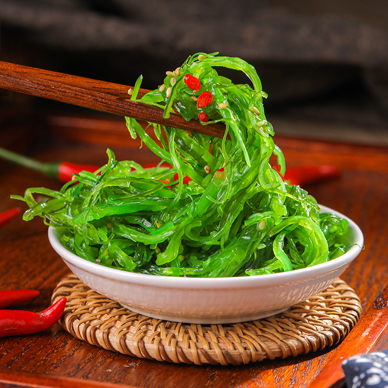 亿海裙带丝即食海藻沙拉海白菜酸甜海草下饭芥末海带丝寿司小包装 - 图2