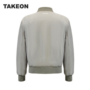 TAKEON（服饰）冬季新款宽松灰色棉服夹克男装棉衣外套潮男士