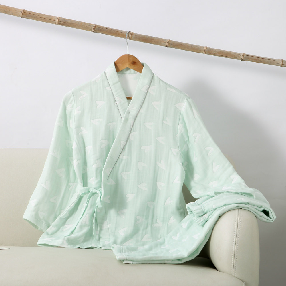 金号家居服纯棉5层泡泡纱布睡衣睡裤全棉男女款浴袍睡袍舒适透气,淘宝优惠券,粉丝福利购,淘宝优惠卷