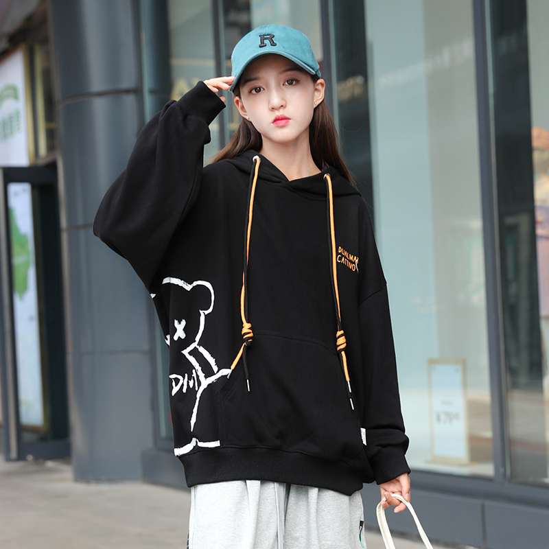 女童卫衣春秋2025秋装新款12岁儿童韩版上衣中大童宽松洋气帽衫15 - 图2