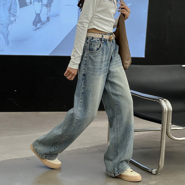 Girls' wide-leg pants, spring and autumn styles, 2025 new styles