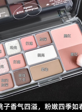 多色综合盘眼影盘腮红高光修容