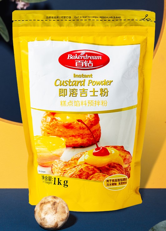 安琪百钻吉士粉1kg 家用蛋挞月饼馅料烘焙油炸专用卡仕达粉商用 - 图0