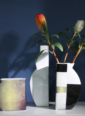 客厅柜玄关陶瓷轻奢风软装家具