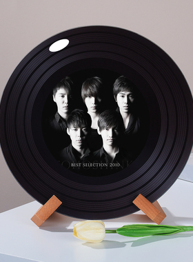 东方神起周边黑胶唱片摆件杂志架电视柜电表箱摆件创意生日礼物