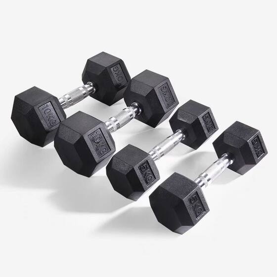 Siyi solid cast iron hexagonal dumbbells