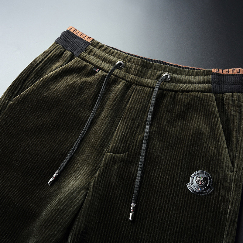 加厚男裤灯芯绒休闲裤男加绒条纹裤秋冬男裤大码宽松AEMAPE男裤潮,淘宝优惠券,粉丝福利购,淘宝优惠卷