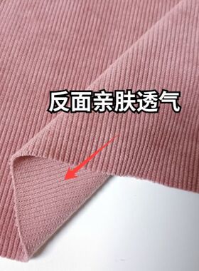 秋冬新款欧棉绒雪尼尔条绒布料纯色中厚软垂弹性裤子外套马甲面料