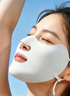 防晒口罩夏薄女款防紫外线upf50+