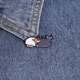 New Japanese style cute lazy stacked cat brooch Cartoon expression cat badge denim bag decoration pin