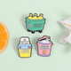 ປີ 2026 ໃໝ່ຖິ້ມພະລັງງານທາງລົບ brooch ສາມຊິ້ນຊຸດ Funny smash ຄວາມຮູ້ສຶກທາງລົບທີ່ສ້າງສັນອຸປະກອນເສີມ Badge ໂລຫະ