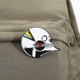 Skull disc brooch metal badge men and women's clothes backpack decorative buckle pin accessories medal cartoon medal