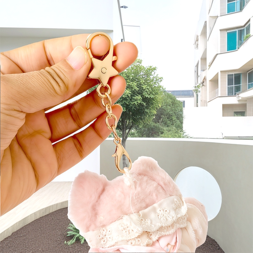 diy饰品配件短链条星星扣子金属娃娃链条挂扣配饰玩偶链条挂扣 - 图3