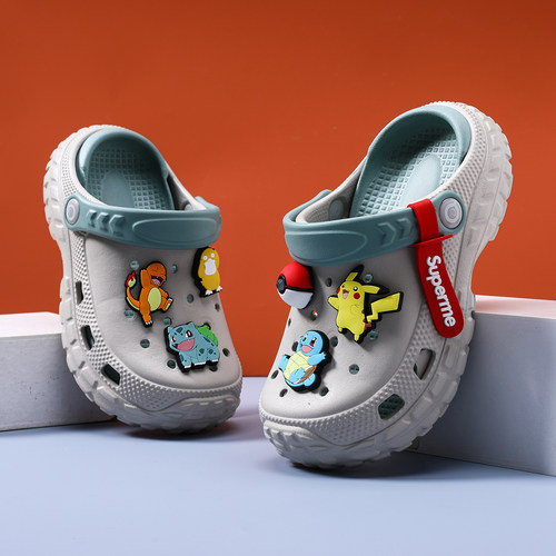 男童洞洞鞋儿童拖鞋2026夏季新款男孩防滑软底宝宝大童凉鞋沙滩鞋 - 图2