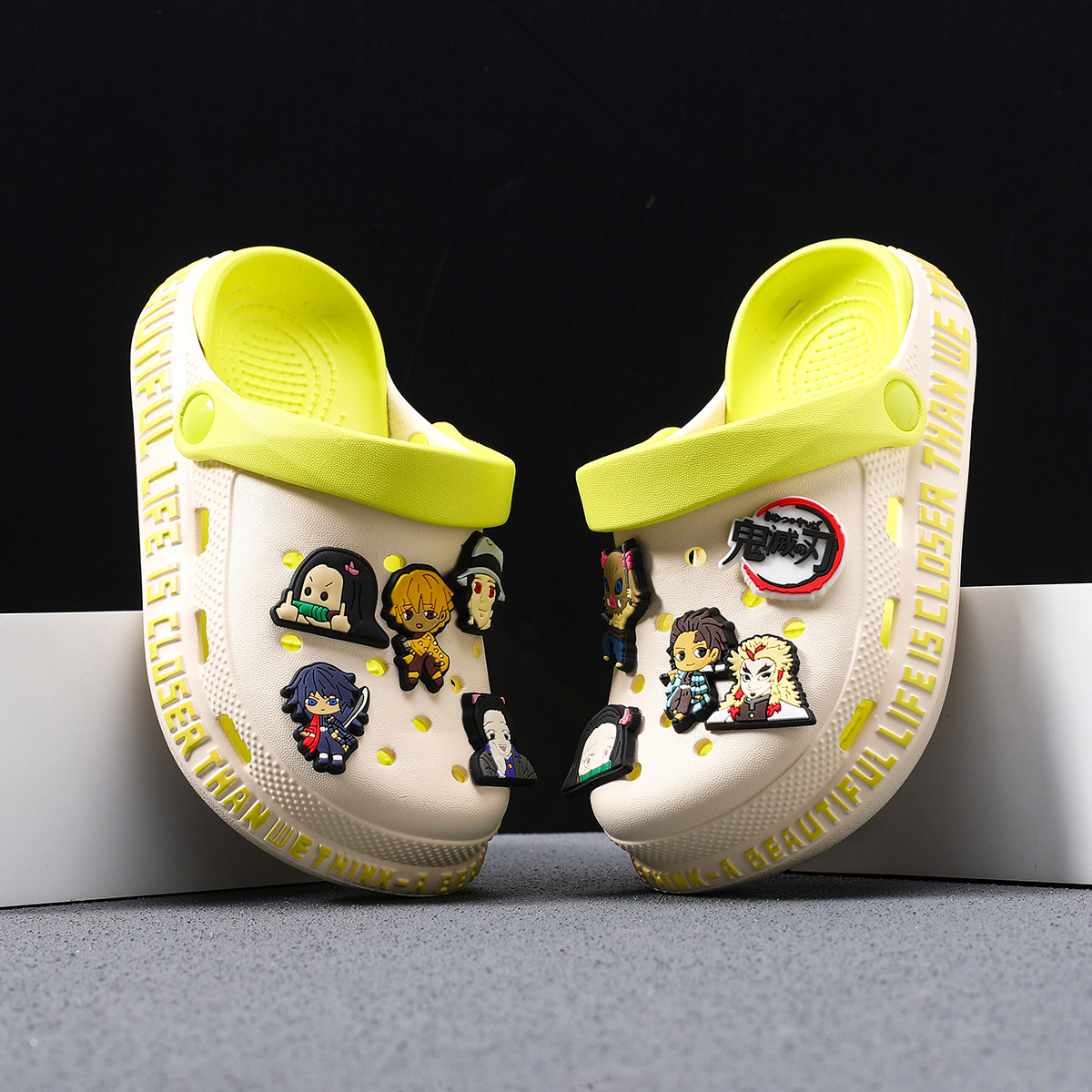 男童洞洞鞋儿童拖鞋夏季新款鬼灭男孩凉鞋宝宝大童防滑软底凉拖鞋,淘宝优惠券,粉丝福利购,淘宝优惠卷