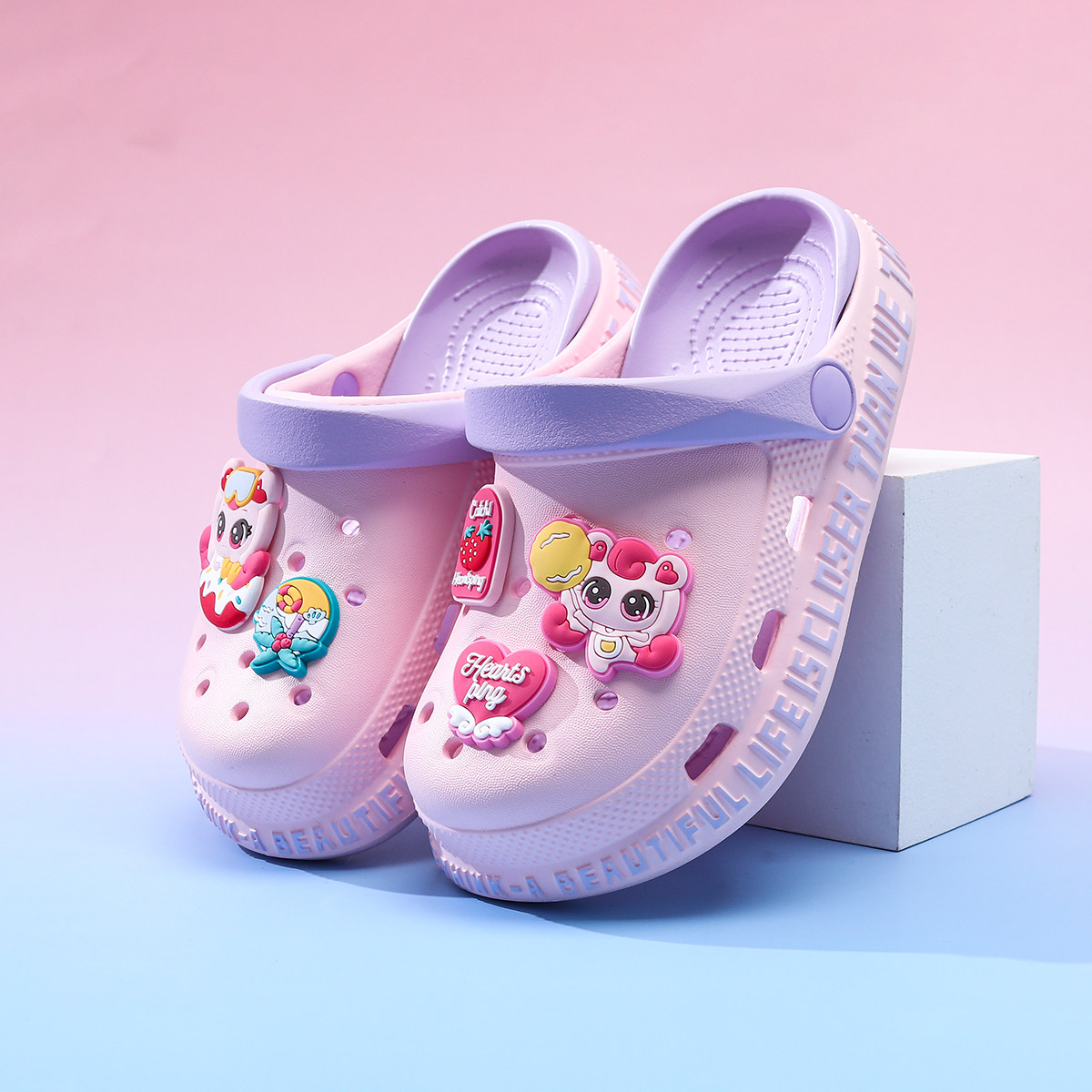 儿童拖鞋女童洞洞鞋宝宝女孩凉鞋女宝2025夏季新款沙滩鞋大童防滑,淘宝优惠券,粉丝福利购,淘宝优惠卷