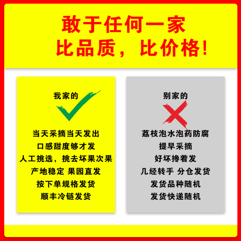 广西荔枝新鲜包邮现摘现发妃子笑5斤水果当季荔枝白整箱糖罂10斤 - 图2