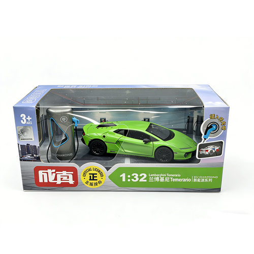 新款 CCA1/32兰博小牛合金汽车模型新能源带电桩声玩具仿真车 - 图3