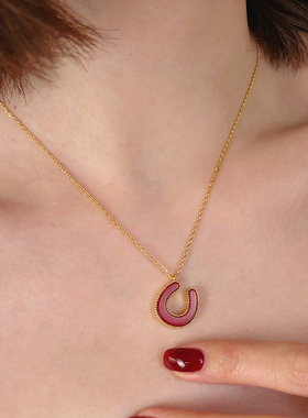 Meililove莓拉马到功成锁骨链