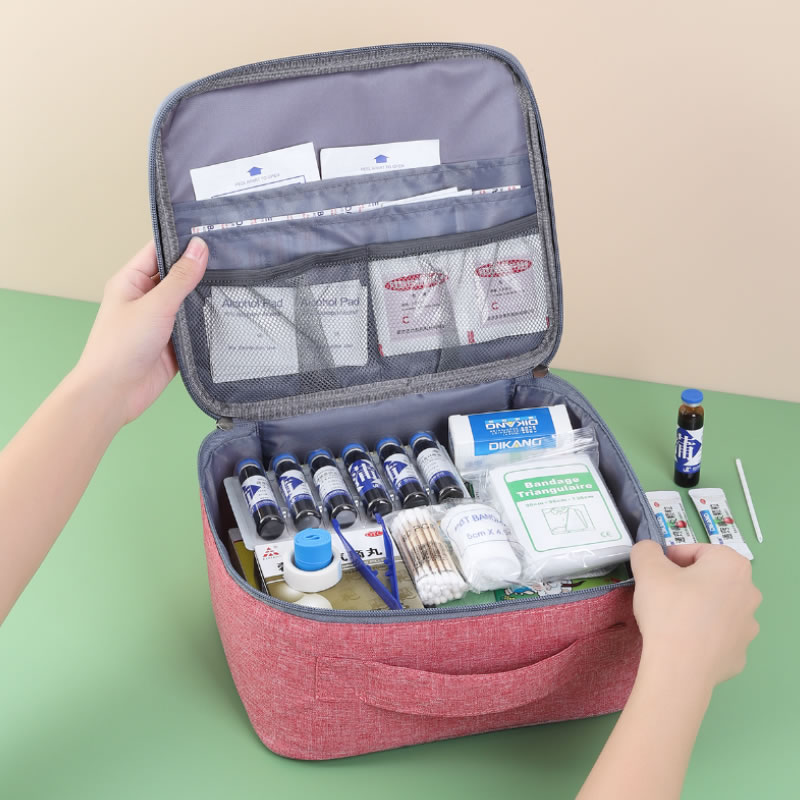 便携医药防疫包小学生户外旅行药品收纳箱随身医药急救儿童健康包 - 图0